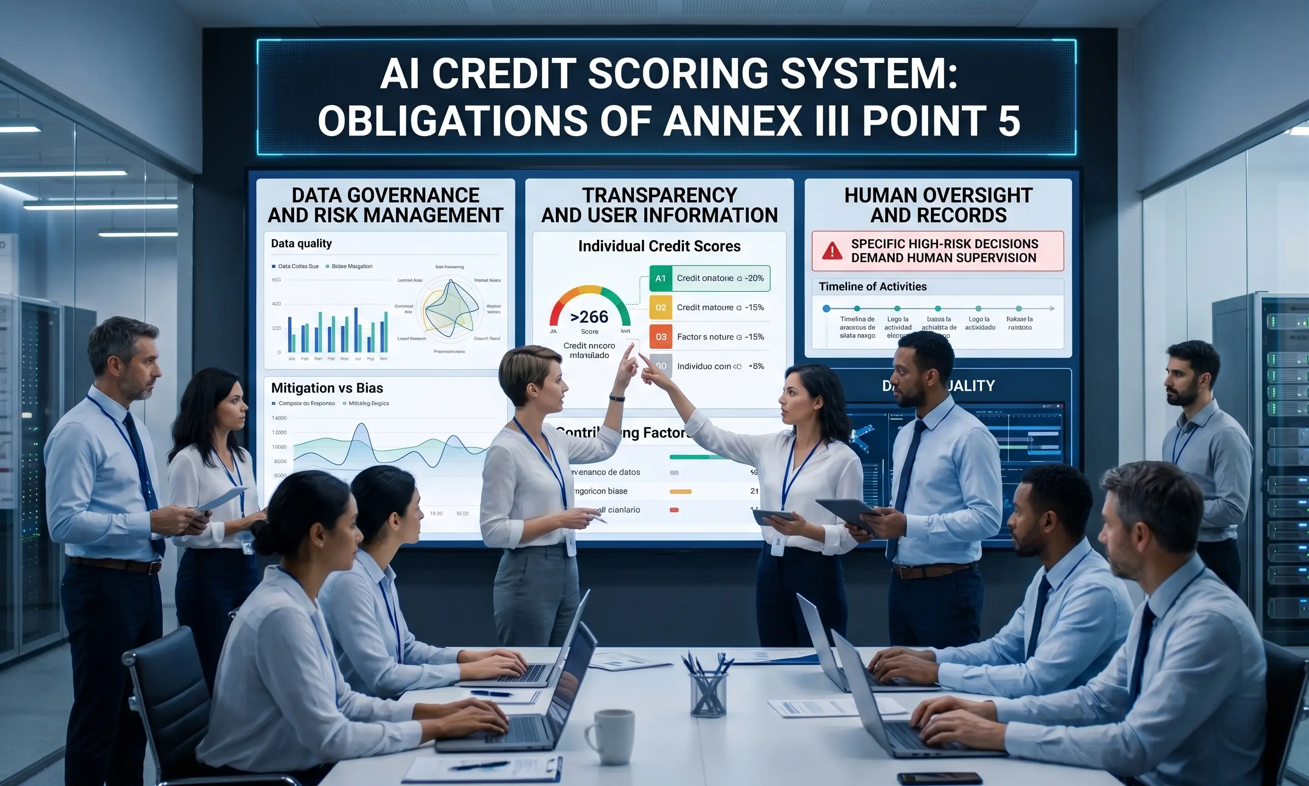 Imagen representativa del scoring crediticio con inteligencia artificial